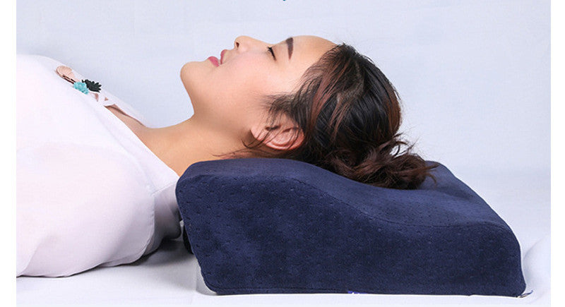 ELVIC™ Ergonomic Cervical Memory Foam Pillow – Full Head & Neck Support for Better Sleep