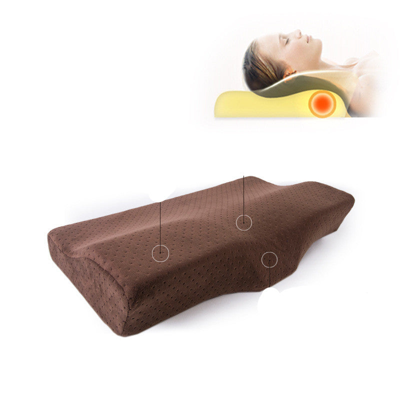 ELVIC™ Ergonomic Cervical Memory Foam Pillow – Full Head & Neck Support for Better Sleep