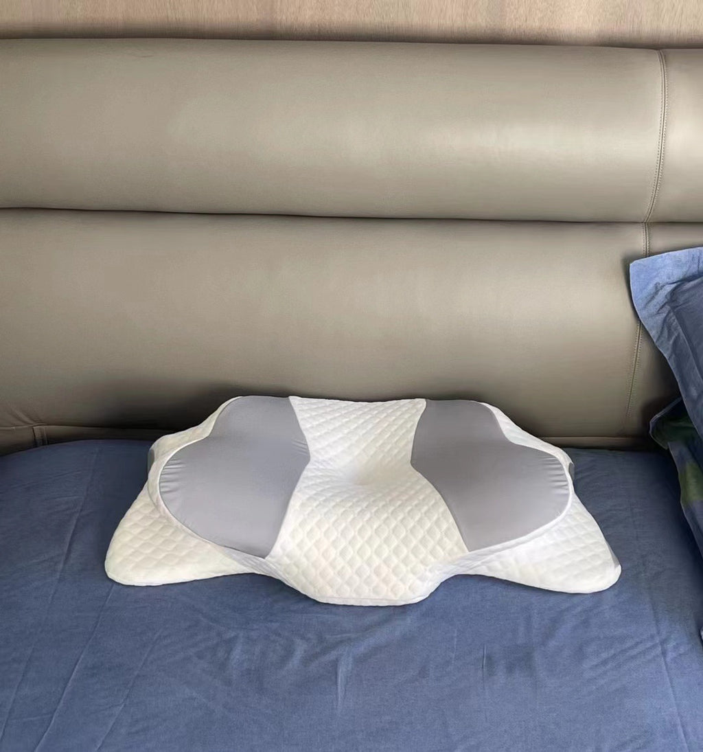 ELVIC™ Slow Rebound Memory Foam Neck Pillow – Breathable Ergonomic Design