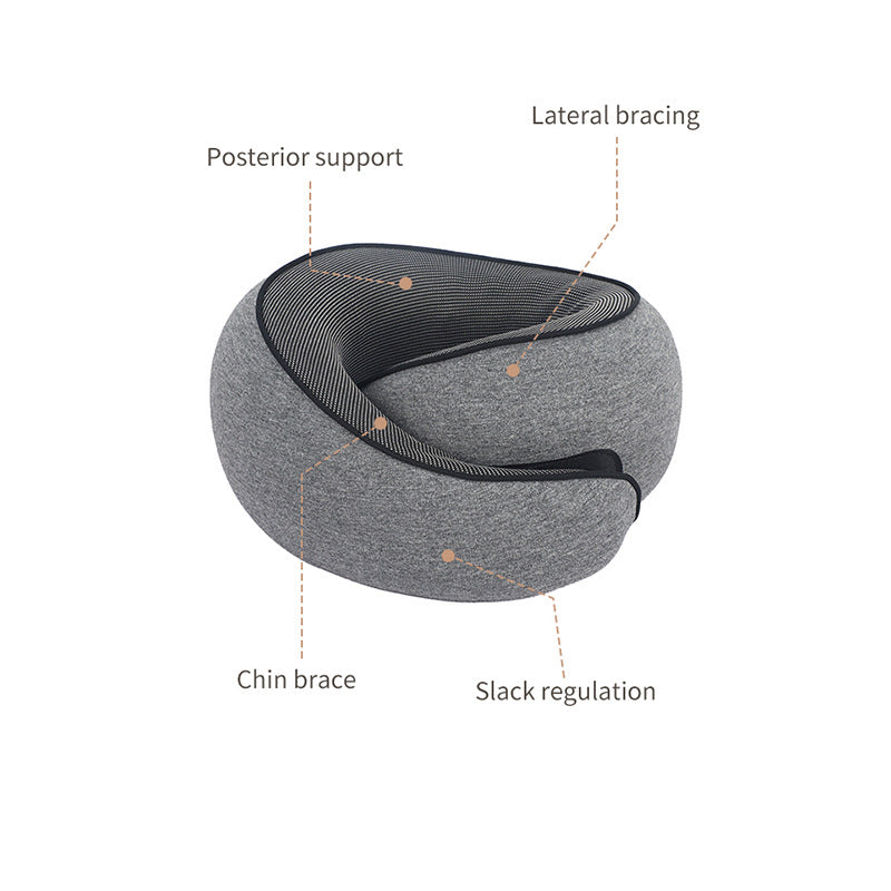 Memory Foam U-Shaped Travel Neck Pillow – Comfortable Support for Flights, Cars & Home