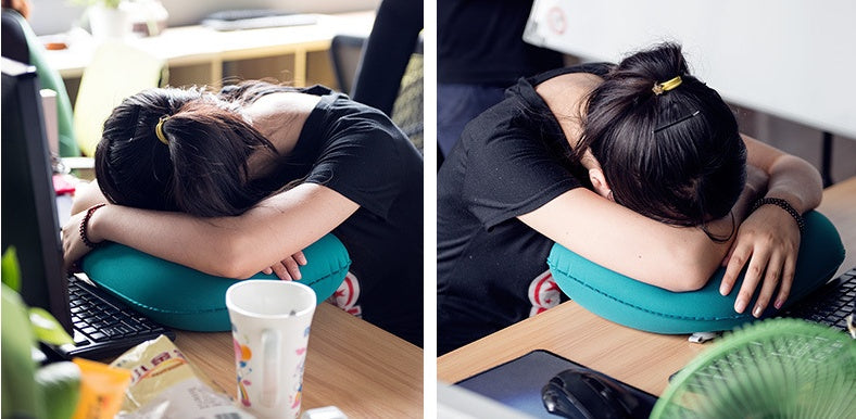 ELVic™ Portable Inflatable Travel Neck Pillow for Flights, Cars & Sleep
