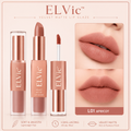ELVic™ Velvet Lip Glaze – Nude Milky Coffee Matte Liquid Lipstick (Long-Lasting, Smooth Finish)