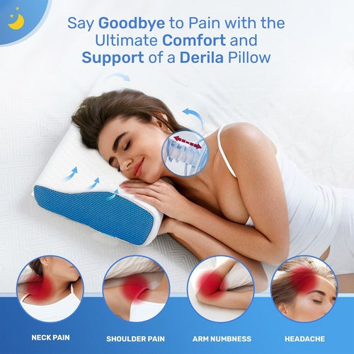 ELVic™ Ergonomic Cervical Memory Foam Pillow – Comfort-Focused Sleep Support