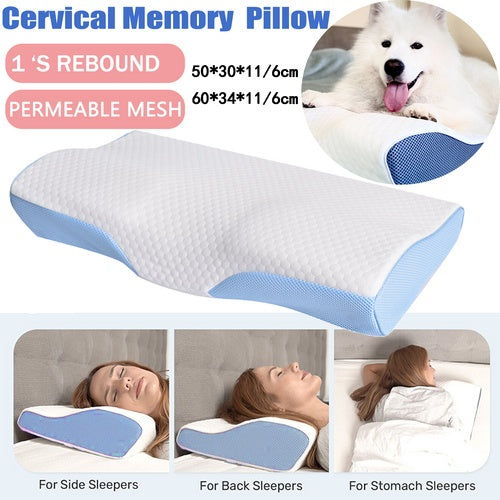 ELVic™ Ergonomic Cervical Memory Foam Pillow – Comfort-Focused Sleep Support
