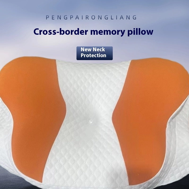 ELVIC™ Slow Rebound Memory Foam Neck Pillow – Breathable Ergonomic Design