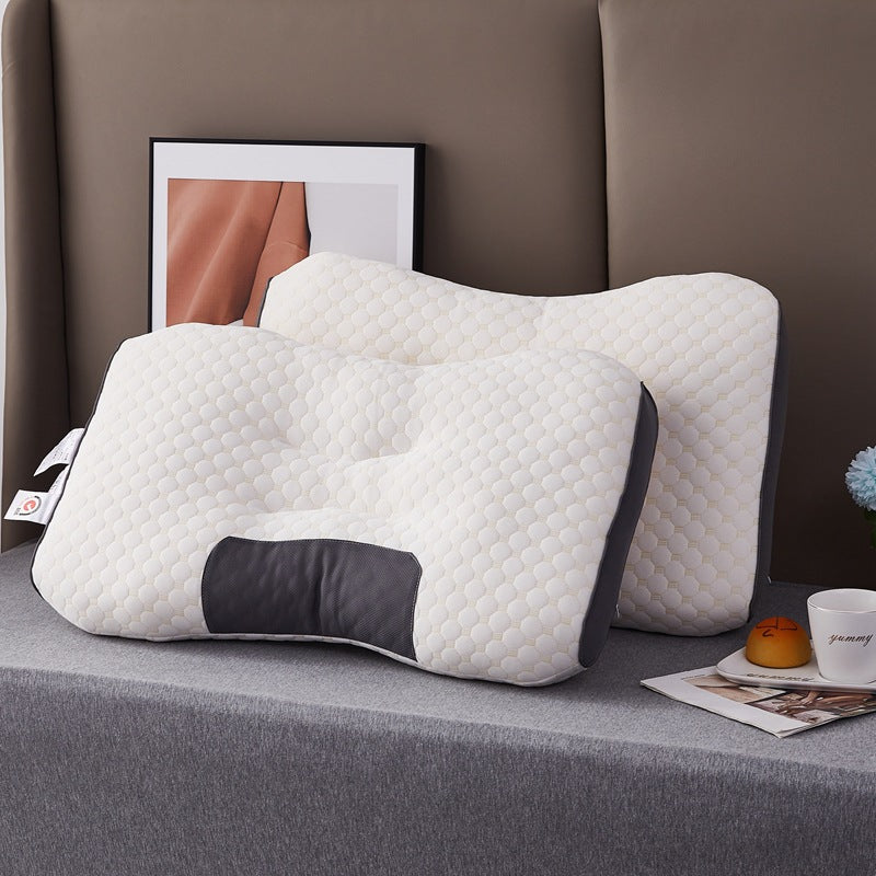 ELVIC™ Ergonomic Neck Massage Pillow – Washable Memory Foam Cervical Support