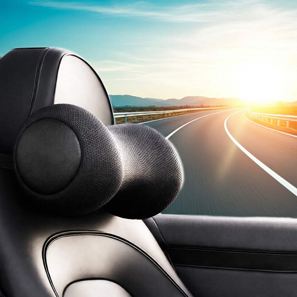 ELVic™ Ergonomic Memory Foam Car Neck Pillow – Cervical Support for Driving & Travel