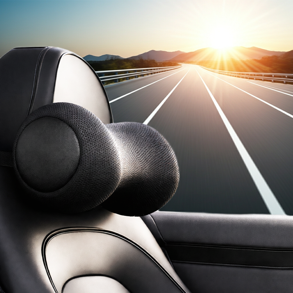 ELVic™ Ergonomic Memory Foam Car Neck Pillow – Cervical Support for Driving & Travel