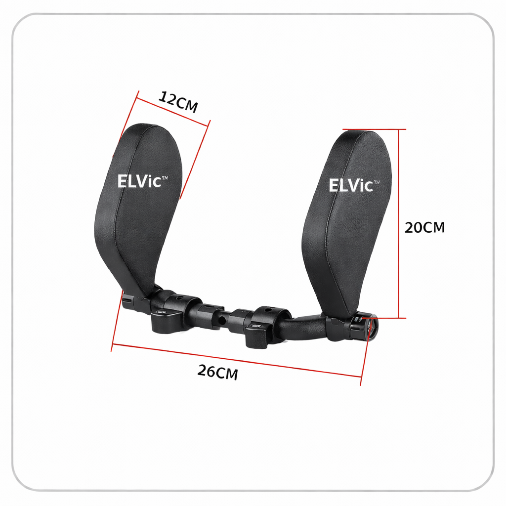 ELVic™ Adjustable Car Neck Support Pillow – Headrest for Driving & Travel Comfort