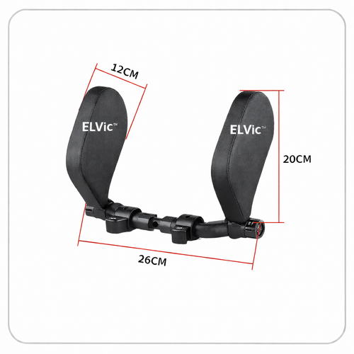 ELVic™ Adjustable Car Neck Support Pillow – Headrest for Driving & Travel Comfort