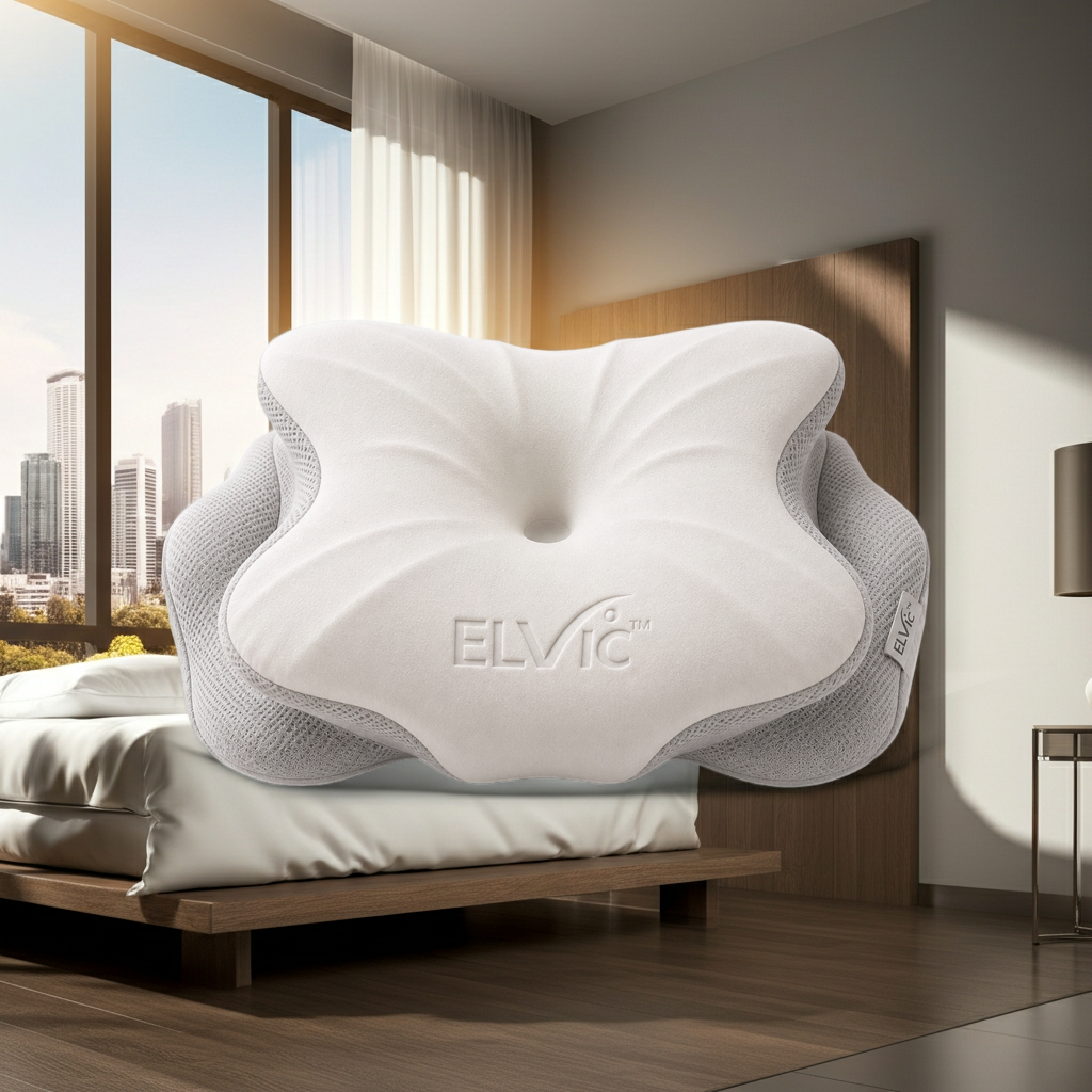 ELVic™ Cooling Butterfly Cervical Memory Foam Pillow