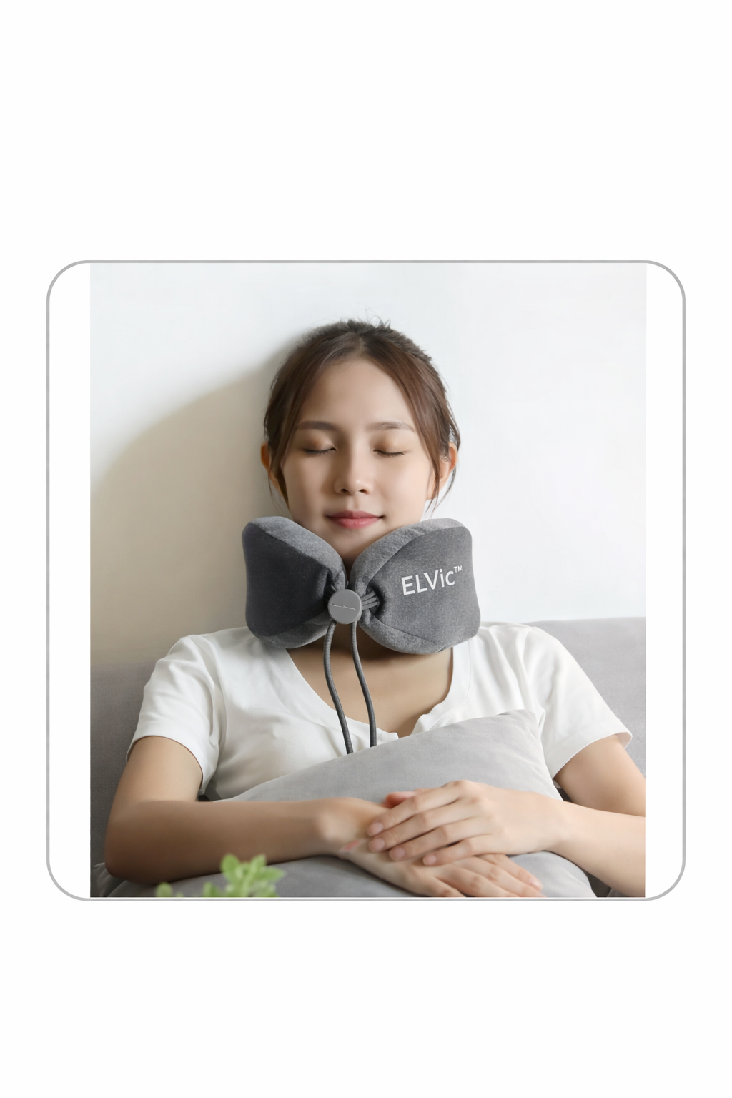 ELVic™ Neck Massage Pillow – Portable Neck Relief for Sleep, Office & Travel