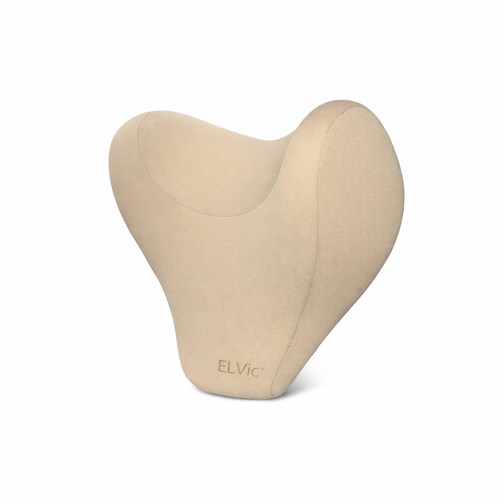 ELVic™ Travel Memory Foam Car Neck Pillow – Ergonomic Head & Neck Support for Driving Comfort