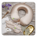 ELVic™ Silk-Blend U-Shaped Neck Pillow | Cooling & Skin-Friendly Comfort