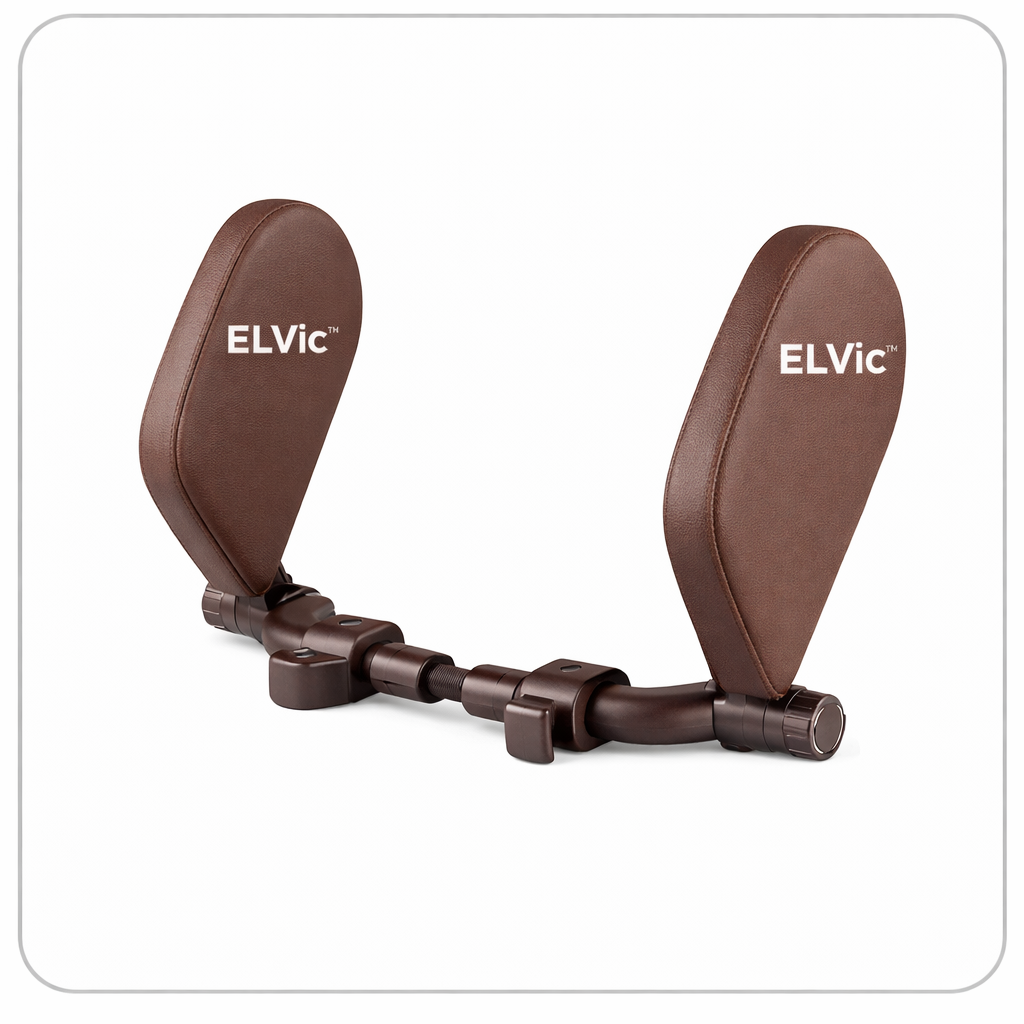 ELVic™ Adjustable Car Neck Support Pillow – Headrest for Driving & Travel Comfort