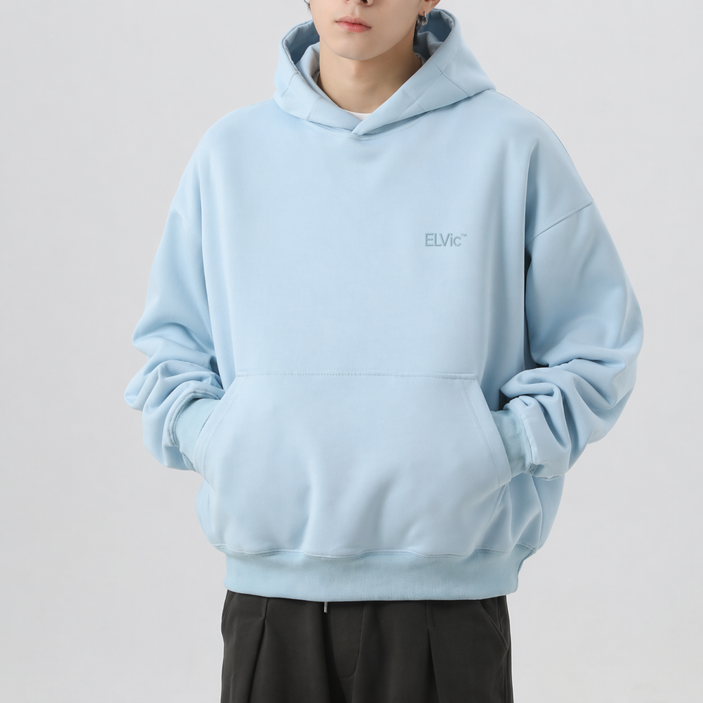 Heavy Profile Cropped Hoodie Men