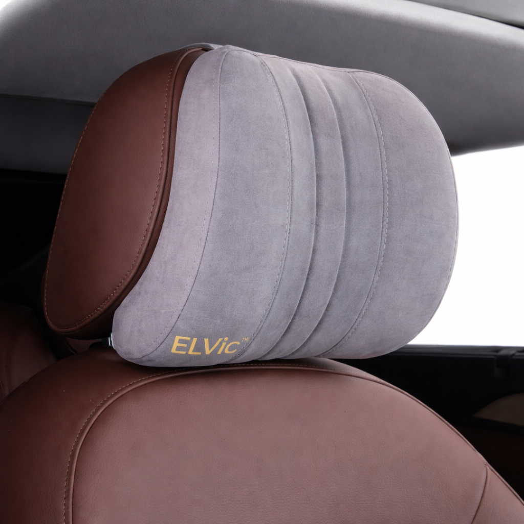 ELVic™ Car Comfort Pro Memory Foam Headrest Neck Pillow – Ergonomic Support for Pain-Free Driving