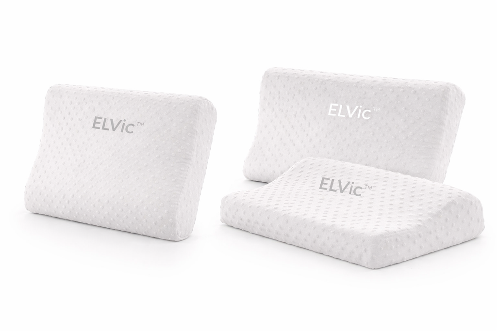 ELVic™ Bamboo Memory Foam Neck Pillow – Ergonomic Support & Comfortable Sleep