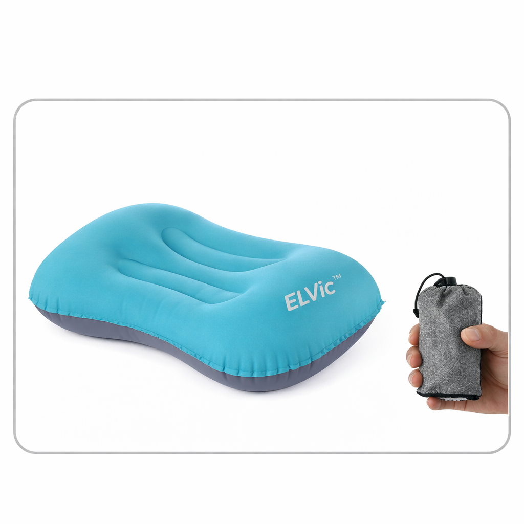 ELVic™ Inflatable Travel Neck Pillow – Portable U-Shaped Comfort