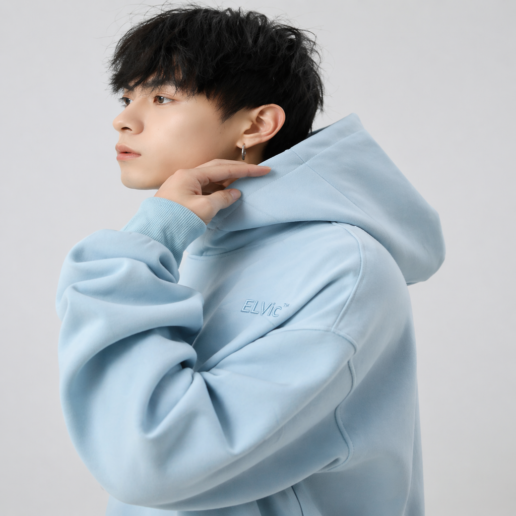 Heavy Profile Cropped Hoodie Men