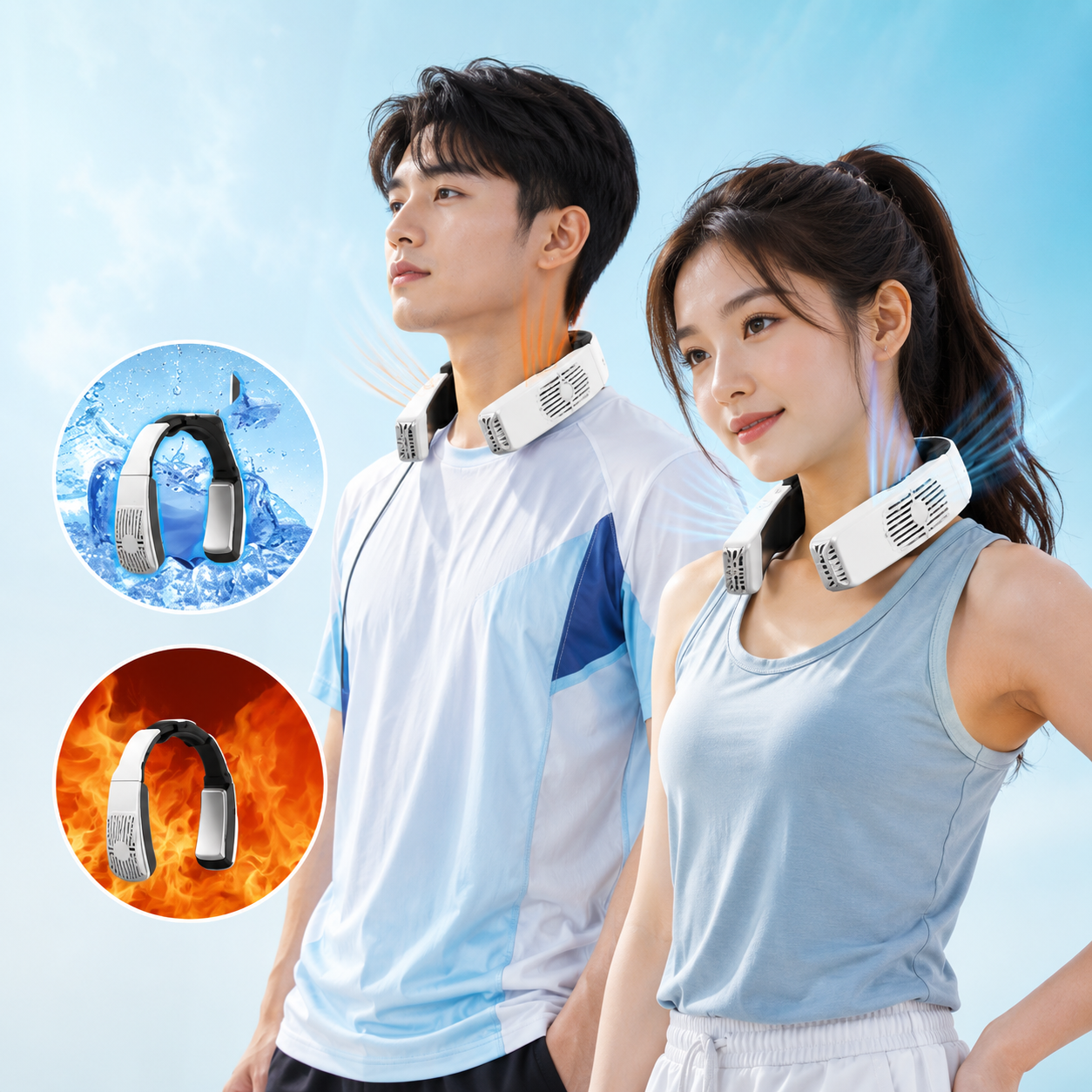 ELVic™ ThermoFlow Pro – Wearable Heating & Cooling Neck Air Conditioner