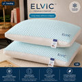 ELVic™ Cooling Breathable Bed Pillow – Ergonomic Neck Support for Side, Back & Stomach Sleepers
