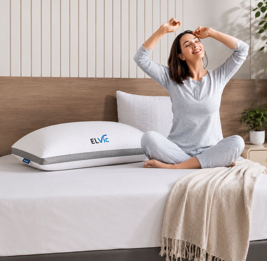 ELVic™ ArcticCool™ Memory Foam Cooling Bed Pillow
