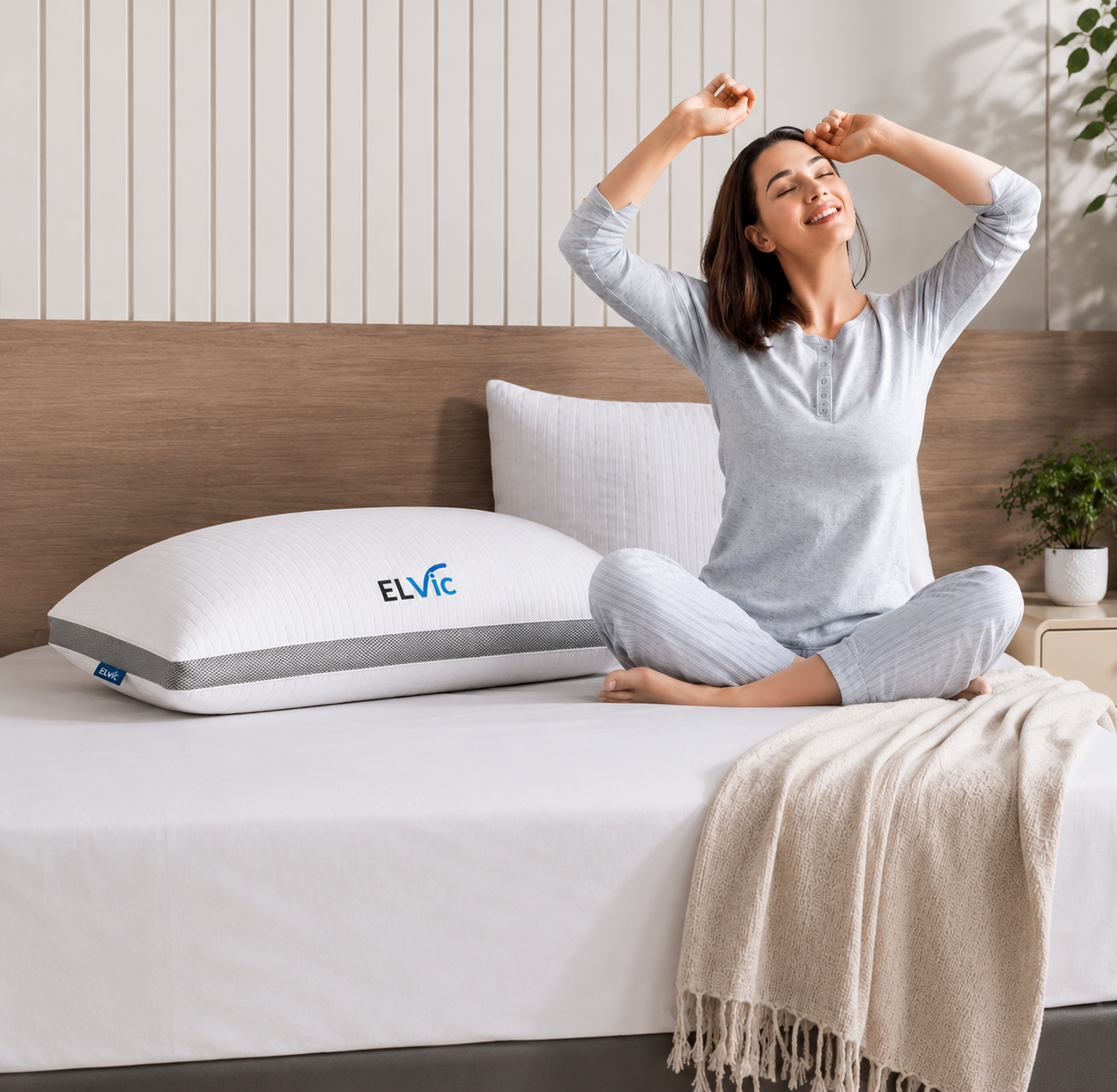 ELVic™ ArcticCool™ Memory Foam Cooling Bed Pillow
