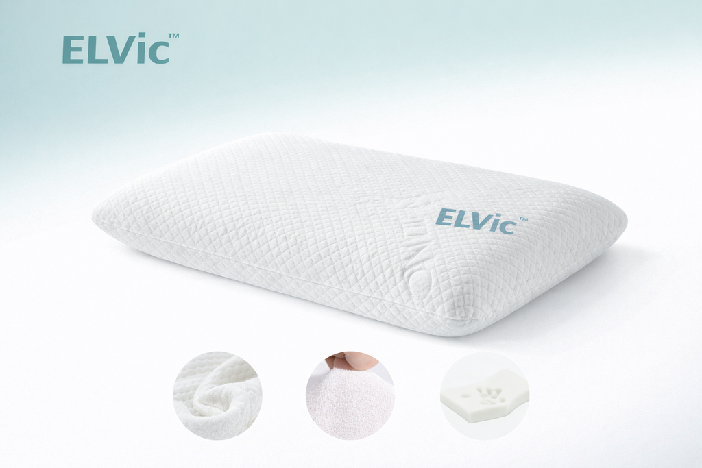 ELVic™ Slow Rebound Space Memory Cervical Neck Pillow for Better Sleep
