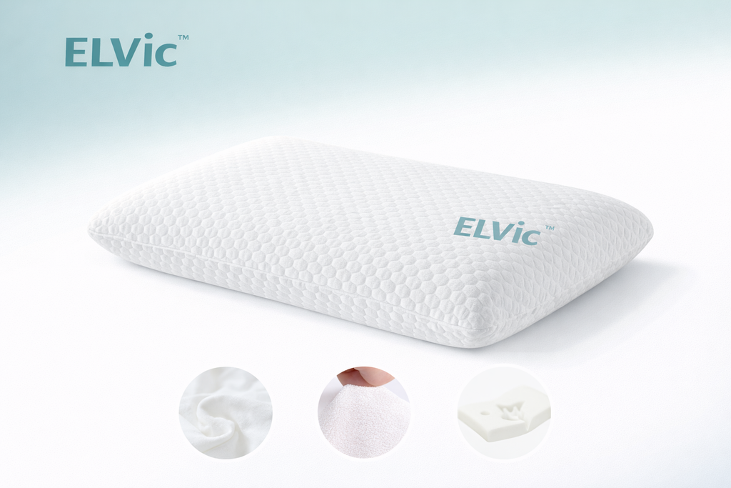 ELVic™ Slow Rebound Space Memory Cervical Neck Pillow for Better Sleep