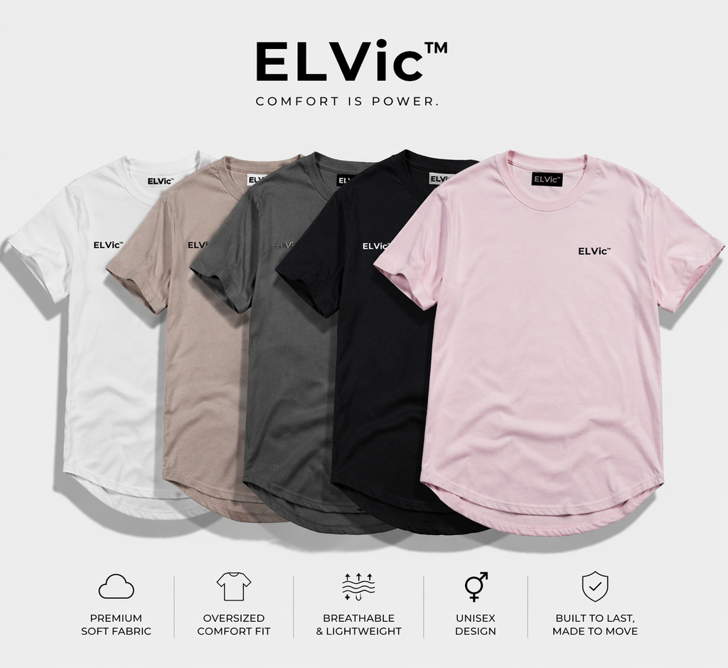 ELVic™ Oversized Premium T-Shirt – Comfort Streetwear Essential
