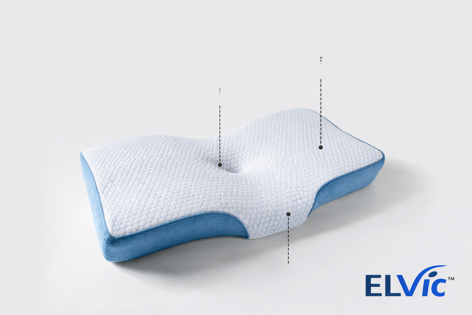 ELVic™ Ergonomic Memory Foam Neck Support Pillow for Better Sleep