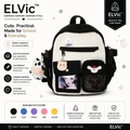 ELVic™ Cute Multi-Pocket Student Backpack – School & Everyday Bag