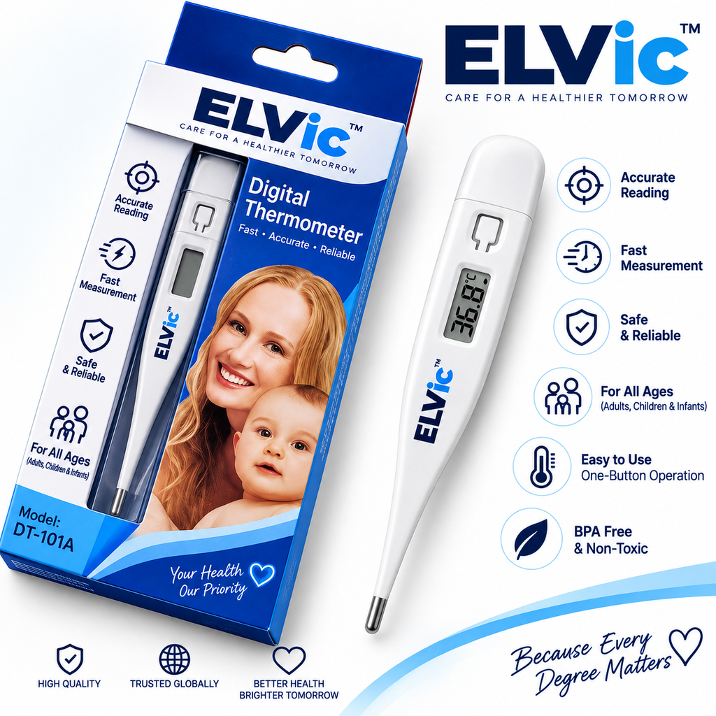 ELVic™ Digital Thermometer – Fast & Accurate Temperature Measurement