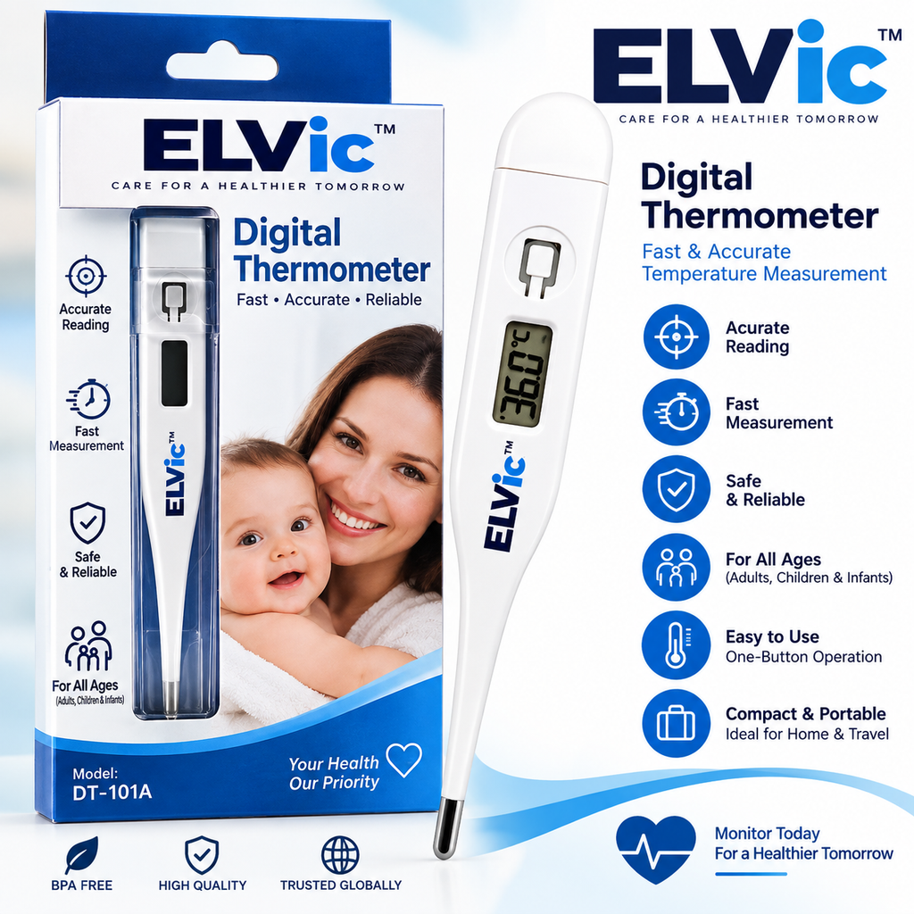 ELVic™ Digital Thermometer – Fast & Accurate Temperature Measurement