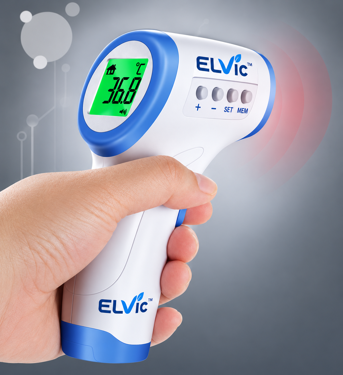 ELVic™ Medical Infrared Thermometer – Non-Contact Digital Forehead Thermometer