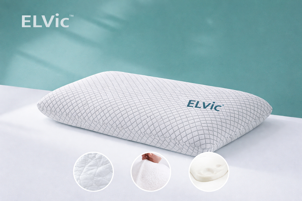 ELVic™ Slow Rebound Space Memory Cervical Neck Pillow for Better Sleep
