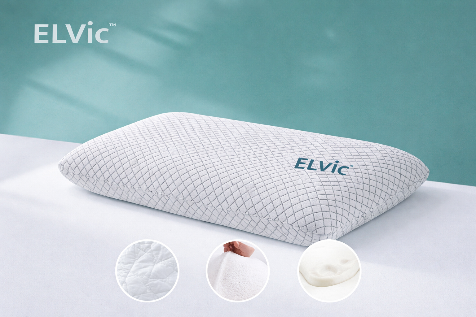 ELVic™ Slow Rebound Space Memory Cervical Neck Pillow for Better Sleep