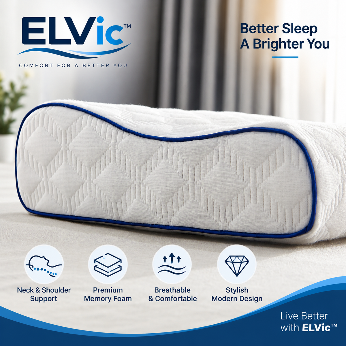 ELVic™ Contour Neck Support Pillow