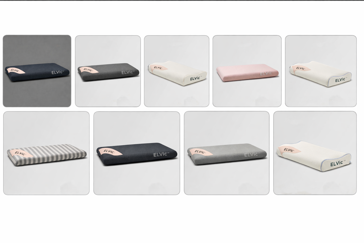 ELVic™ Low-Profile Cotton Comfort Pillow