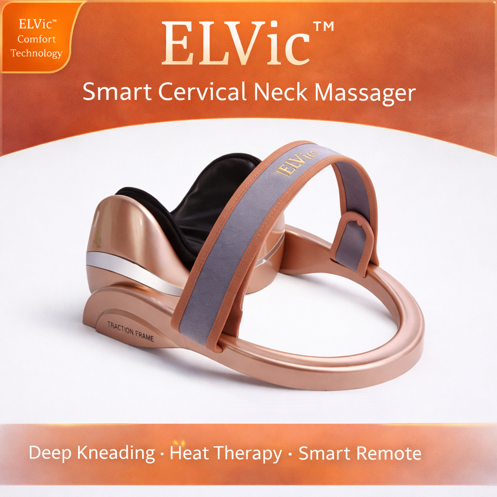 ELVic™ Smart Cervical Neck Massager – Heat & Air Traction Therapy