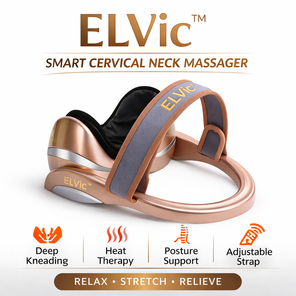 ELVic™ Smart Cervical Neck Massager – Heat & Air Traction Therapy