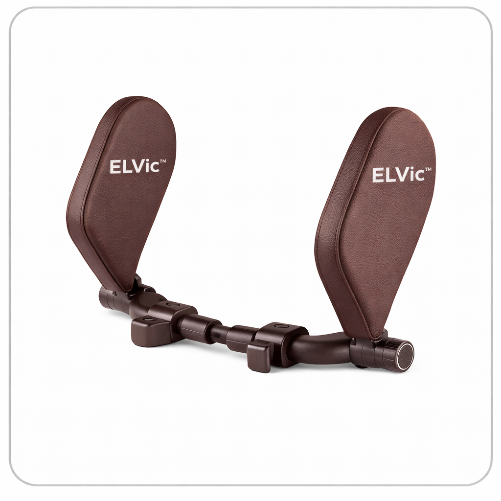 ELVic™ Adjustable Car Neck Support Pillow – Headrest for Driving & Travel Comfort