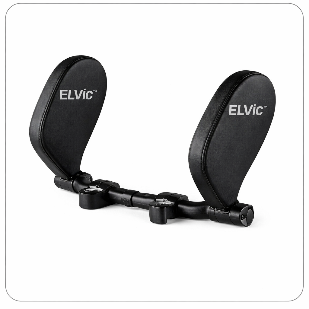 ELVic™ Adjustable Car Neck Support Pillow – Headrest for Driving & Travel Comfort