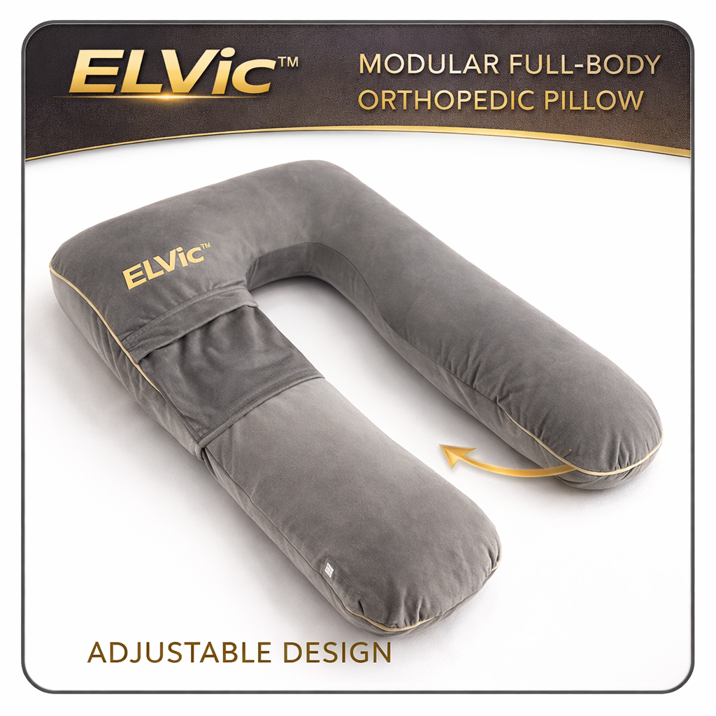 ELVic™ Full Body Support Pillow – Adjustable Maternity & Lumbar Comfort Cushion