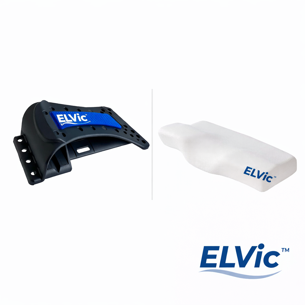 ELVIC™ Contour Memory Foam Cervical Pillow – Ergonomic Neck Support