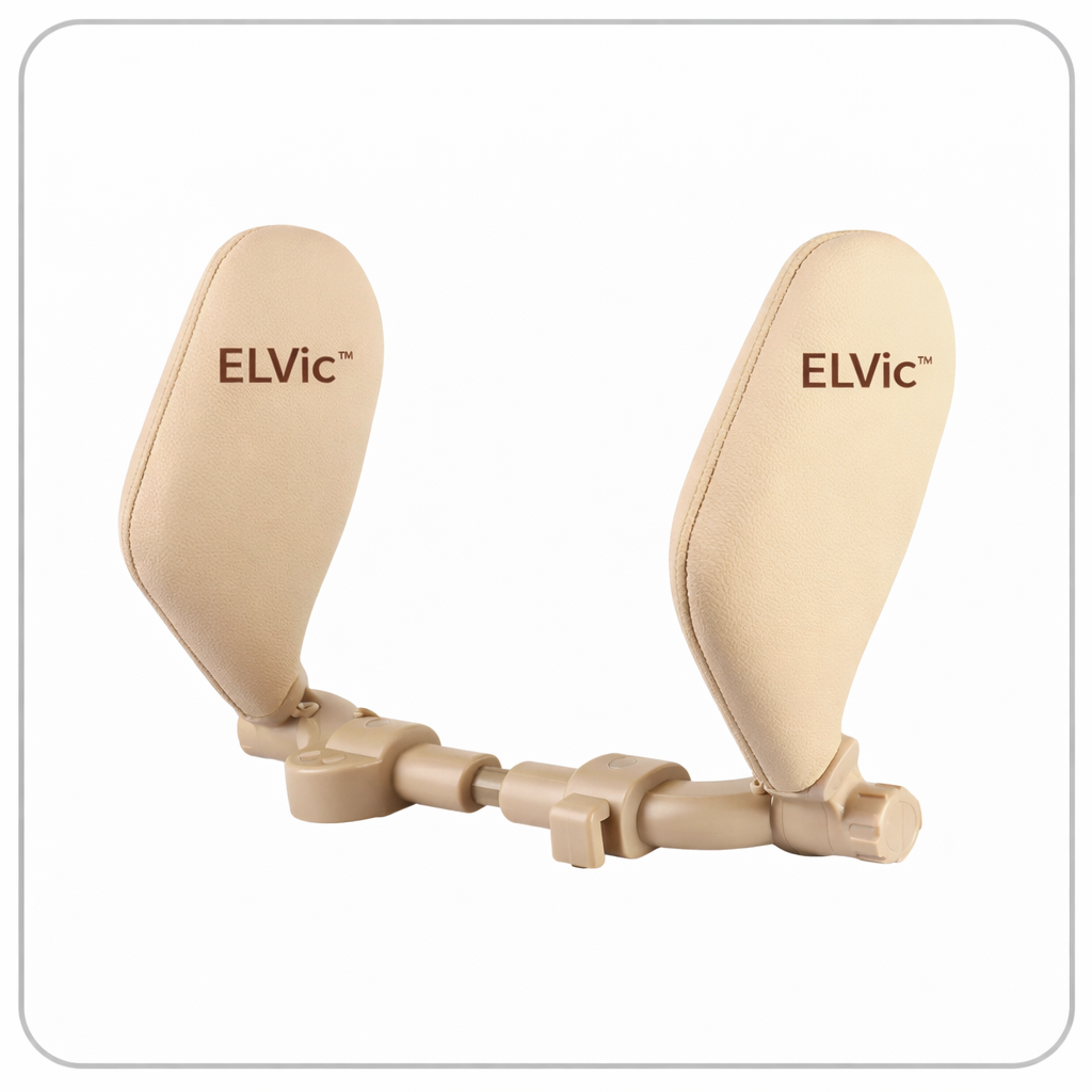 ELVic™ Adjustable Car Neck Support Pillow – Headrest for Driving & Travel Comfort