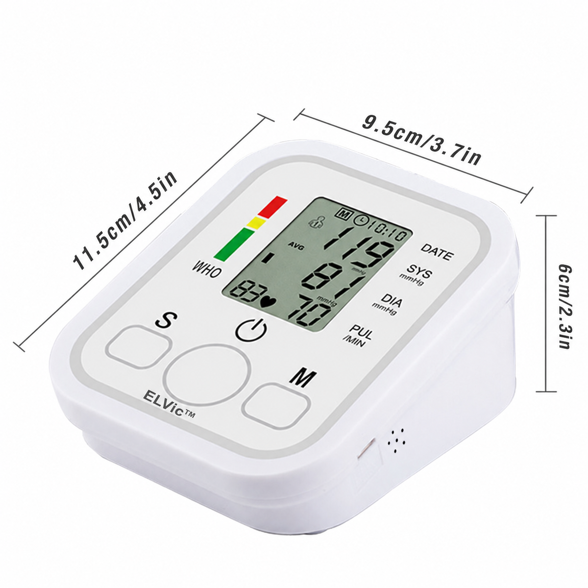 ELVic™ Automatic Upper-Arm Blood Pressure Monitor with Voice Guidance