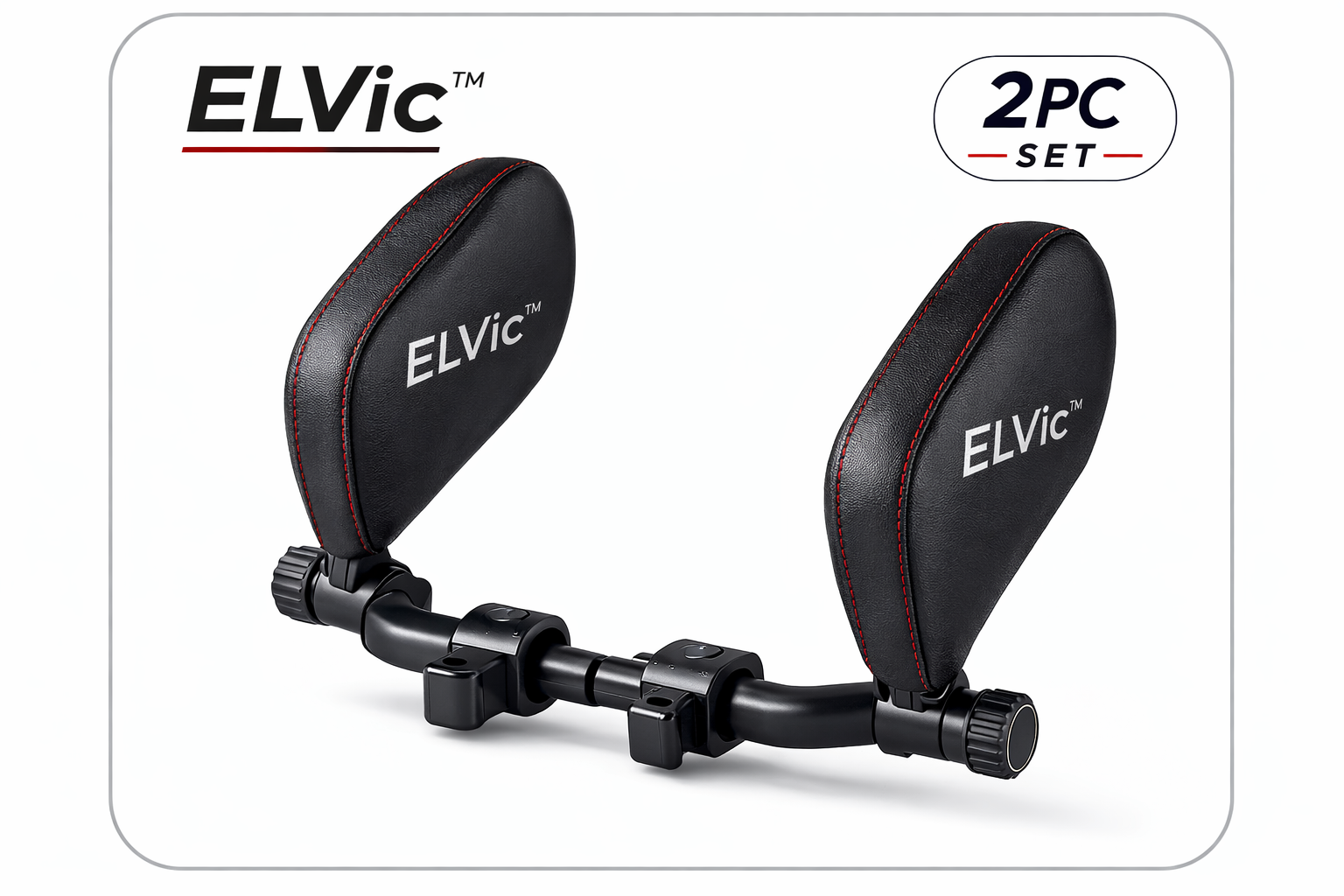 ELVic™ Adjustable Car Neck Support Pillow – Headrest for Driving & Travel Comfort