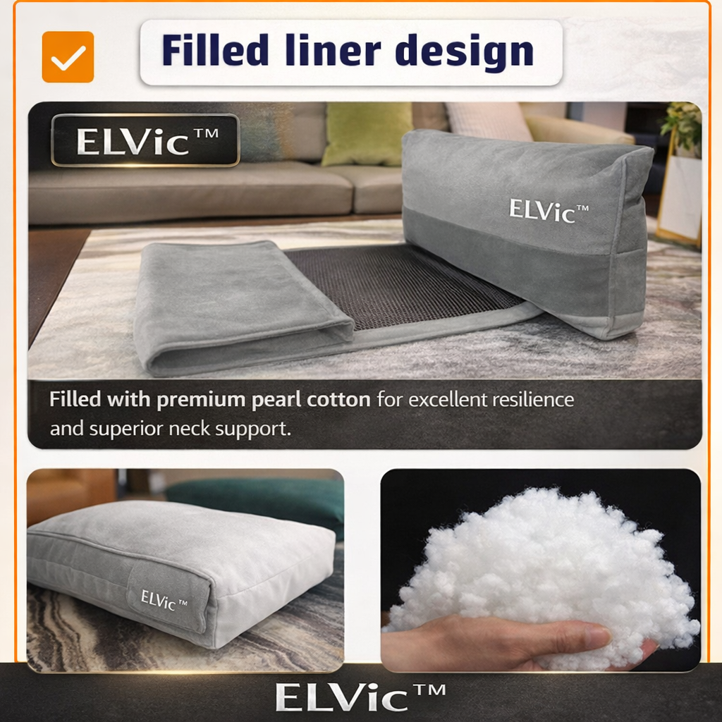 ELVic™ Adjustable Car Neck Support Pillow – Ergonomic Headrest for Pain Relief & Comfort